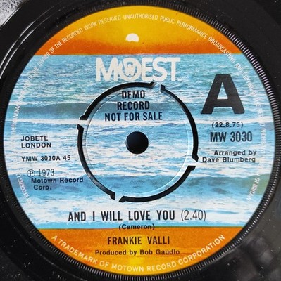 Frankie Valli - And I Will Love You, 7'', (Vinyl)