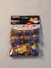 Pok mon Birthday Party Favors Confetti 1.2 Ounce NEW In Sealed Pack Hard To Find