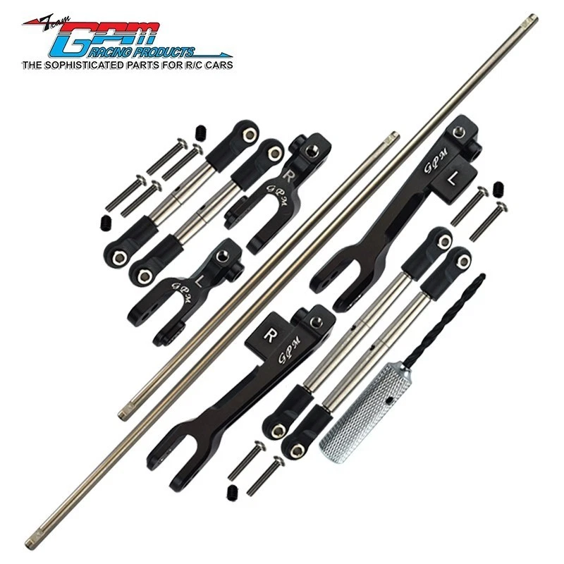 GPM Spring F+R Sway Bar &Arm & Stainless Steel Linkage For TRAXXAS UDR 85076-4 - Image 2 of 4