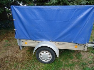pkw anhänger gebraucht Stema 750 KG Hochplane rep.bedürftig