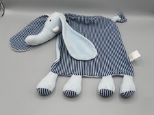Jellycat Bertie Elly Elephant Soother Blue Stripe Baby Comforter Blankie