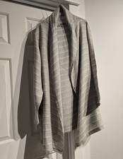 FLAX Life Is Choice Women s Linen Striped Ope...