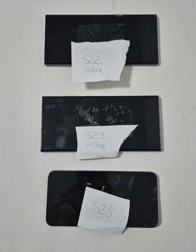 Lot of 3X LCD Samsung Galaxy S23 Ultra, S23 & S22 Ultra With Frame (For Parts)