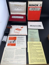Minox C Subminiature With Box Instructions Film And Flash Attachment Untested
