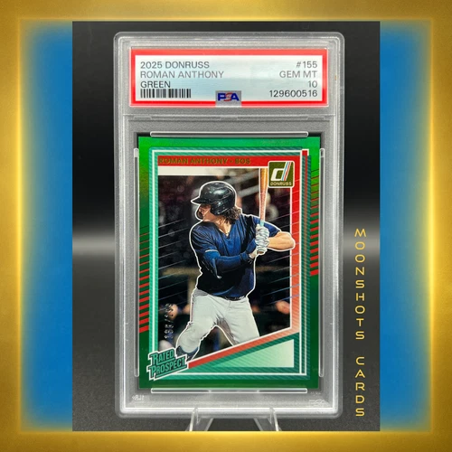 2025 Donruss Roman Anthony /199 Rated Prospect PSA 10 POP 1 Red Sox