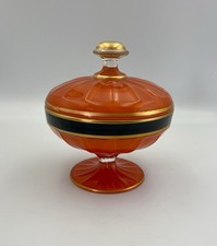 Vintage 1930s Art Deco Reverse Painted Glass ...
