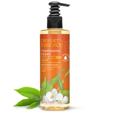 Desert Essence Thoroughly Clean Face Wash with Sea Kelp, Tea Tree Oil, Nourishin