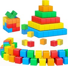 Magnetic Blocks,1.41 inch Large Building Blocks for Kids Ages 3-5 4-8 Sensory Ma