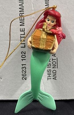 Disney Grolier Christmas Magic Ornament Little Mermaid 26231 102 Ariel With Box