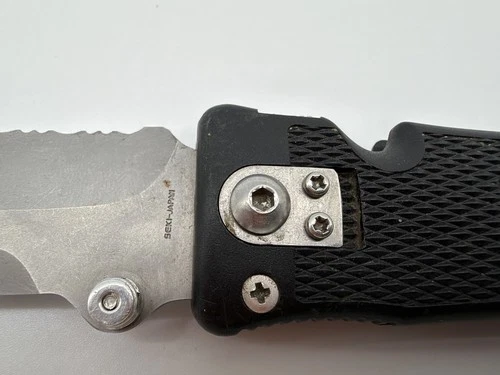 SOG Pentagon Elite I Knife Seki Japan 4in Serrated Blade Used Early version image 7
