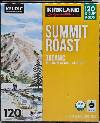 #ad #ad Kirkland Signature Organic Summit Roast K Cup Pod 120 Count 8 27 DAMAGED BOX $39.99