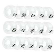 15 Rolls Transparent Clear Tape Refills for Dispenser, Sturdy Tape Not Easily