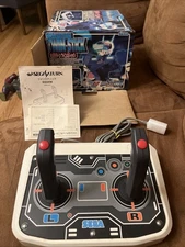 Sega Saturn Twin Stick Arcade Controller HSS-0154 Boxed Tested Working Japan