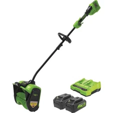 Greenworks 48V (2x24V) 12 In. Cordless Snow Shovel with (2) 4.0Ah Batteries &