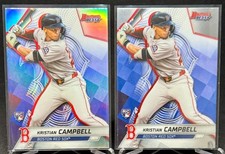 2025 Bowman's Best - Kristian Campbell - Silver Refractor & Base - Red Sox RC