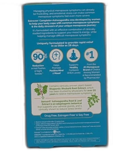 *2026-7-1* Estroven Completo + Ashwagandha Multi-Síntoma Menopausia Suplemento Foto 2 de 4