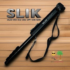 SLIK 4337 Monopod Made in Japan Pan-Tilt Head  Strap Excellent Condition L  K