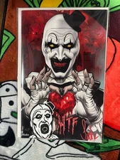 REMARKED! LTD TO 20 TERRIFIER ART THE CLOWN SURTUR'S FRIGHT WEAVER PREVIEW HEART