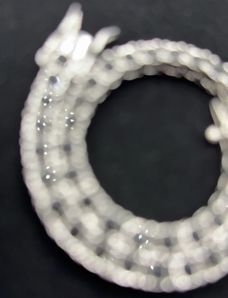 Pulseira de tênis hip hop prata pedra preta moissanita 4,2 mm 8,5” VVS1 - Imagem 3 de 4