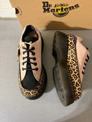 Dr. Martens BUZZ 5-Eye Leopard Spot Hair on & Suede Shoes MSRP$195