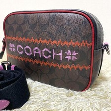 Excellent Condition Coach Shoulder Bag Graphic Signature