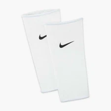 Nike Guard Lock Soccer Shin Guard Sleeves - White/Black M