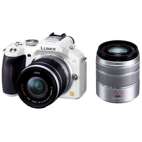 Panasonic Luminx Dmc-G5 Double Zoom Kit White
