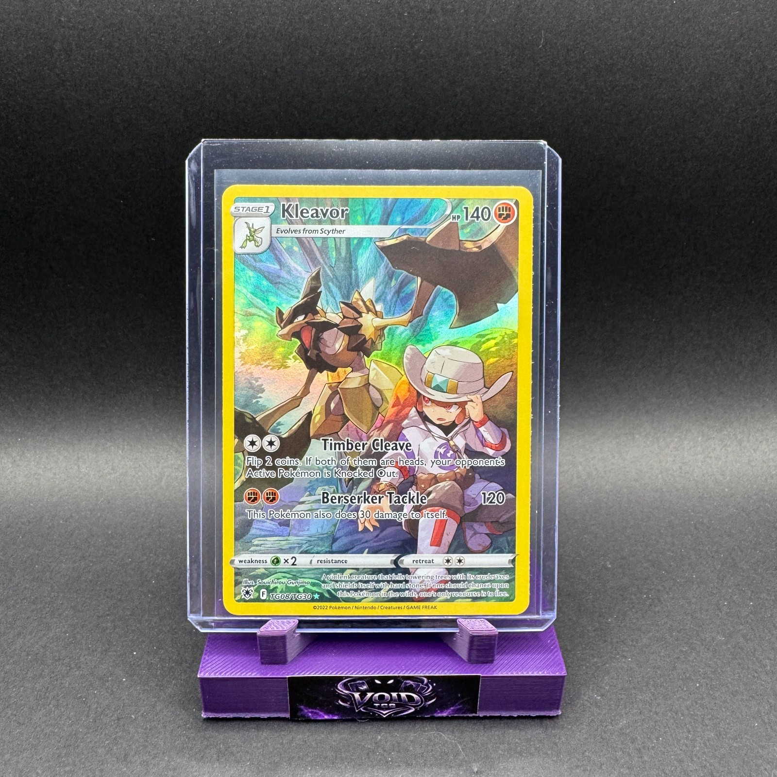 Kleavor Pokemon Astral Radiance Trainer Gallery TG08 Ultra Rare Full Art NM