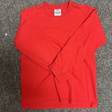 VTG Pro Club Shirt Adult Small Red Heavyweight Crewneck Classic USA Made Mens
