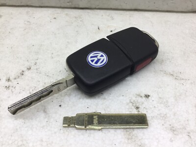 coded OEM Cut to match flip key remote VW 1999 1/2 golf or jetta mk4 ...