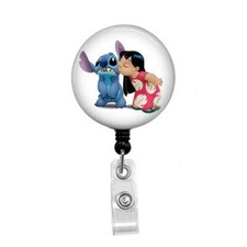 Lilo and Stitch - Retractable Badge Holder - Badge Reel - Lanyards - Stethoscope