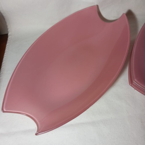 Arcofam Pink Opal Glass Dinnerware Set 23 pc Plates Bowls Platter Microwave Safe - Picture 6 of 16