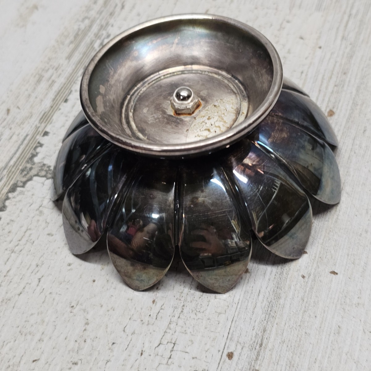 稀少 ビンテージReed&Bartonリード＆バートン ケーキキャンドルホルダー Set Of 2 Vintage Candle Holders- Silver Plate-Reed & Barton