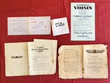 N° 5520  /  Automobiles VOISIN / notices , prospectus , dépliant ...