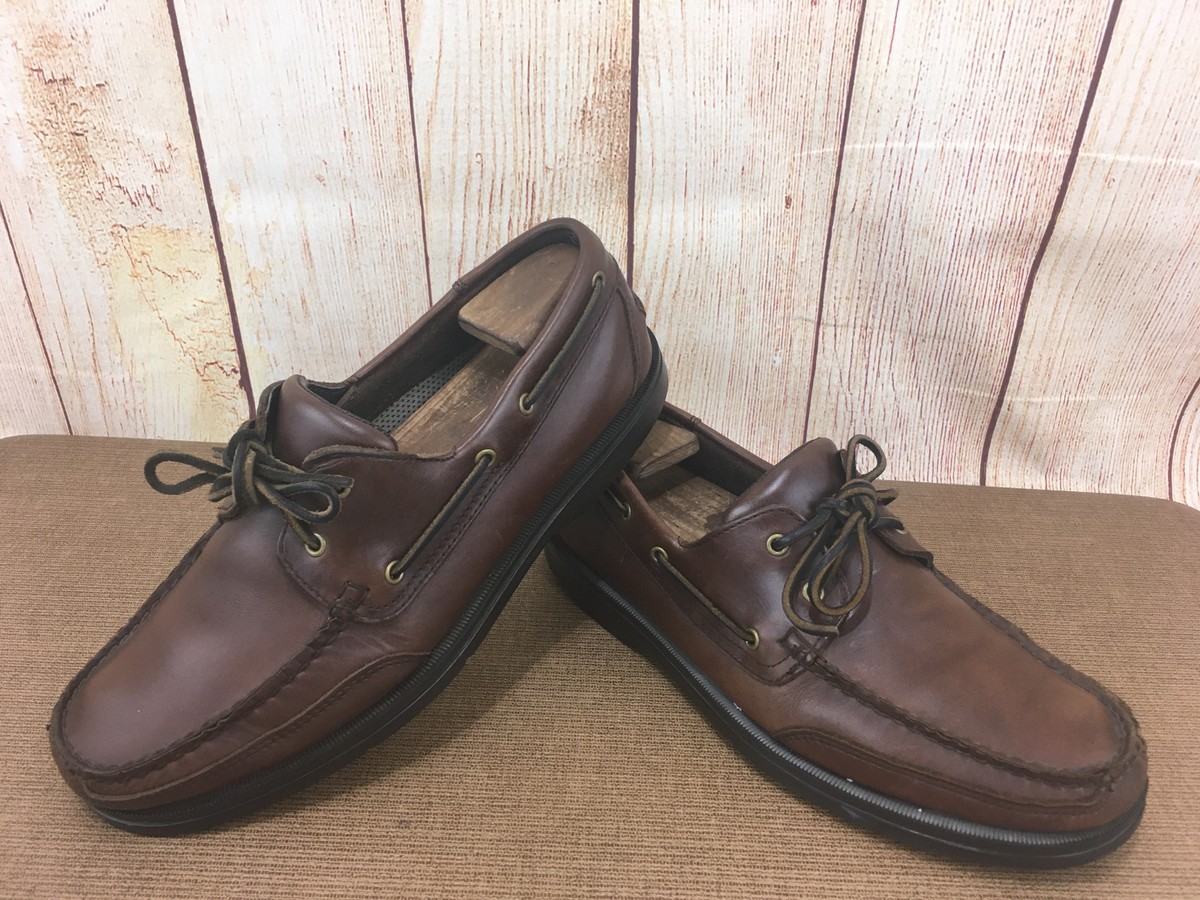 専用ページ⑤ Rockport APM 71651 Brown Leather Casual Boat Shoe Men's Sz. 10m