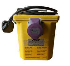 200VA continuously rated portable transformer. 230Vac to 24Vac single phase