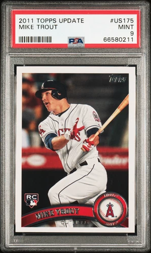2011 TOPPS UPDATE #US175 MIKE TROUT PSA 9