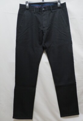 Fashion Men's Winter Fur Lined Business Classic Trousers-Dark Blue - Size 32