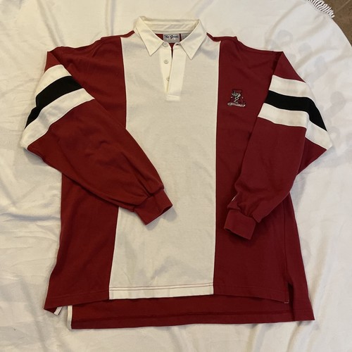 Vtg Alabama rolltide Crimson Tide Big Al Long Sleeve Rugby Shirt The