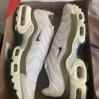  Nike Air Max Plus GS Sneaker DX9283 100 Weiß/Grün Größe UK 6 EU 39