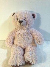 Build a Bear Workshop PINK AND BROWN HEART SPOTS TEDDY BEAR Valentines PLUSH TOY