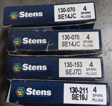 Stens New (4) Packs of 4 Spark Plugs (1) 130-153 (1) 130-211 (2) 130-070