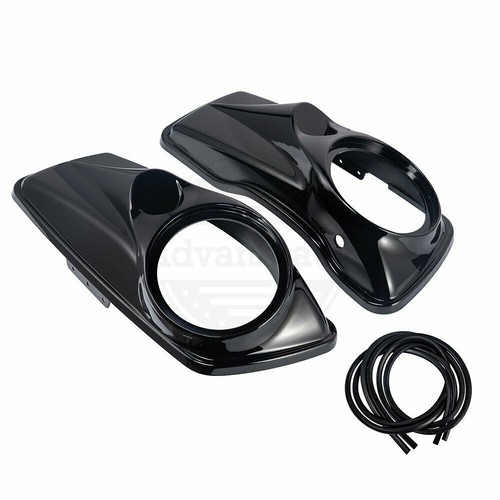 Tapas de altavoz Advan Vivid negras de 8"" para Harley Street Road Glide 14+ - Imagen 2 de 11