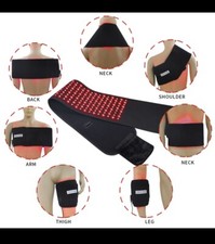 DGYAO 880nm660nm Infrared Red Light Therapy Neck Waist Wrap Pad Belt Pain Relief
