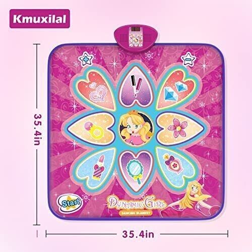 Musik Spielzeug Spielmatte Tanzmatte Spielzeug Tanzpad rosa musikalisch Kinder Tanzdecke - Bild 7 von 7