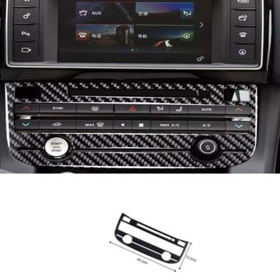 Climate Console For Jaguar F-Pace X761 Interior Frame Cover Trim Carbon Fiber