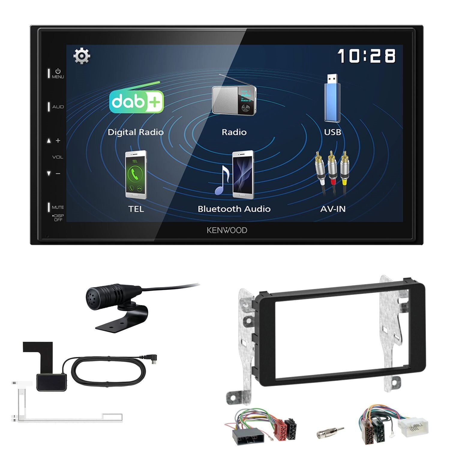 Kenwood 2DIN für Mitsubishi Lancer VIII und Sportsback OEM Navi