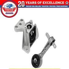 Fits 2006-2011 Honda Civic 1.8L MANUAL Upper Torque & Trans Mount Set 2pc :