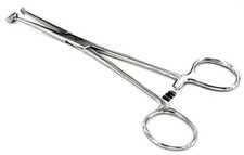 Abrazadera PÓRCEPS para canasta BUCKET TRAGUS para piercing corporal. Acero quirúrgico 316L