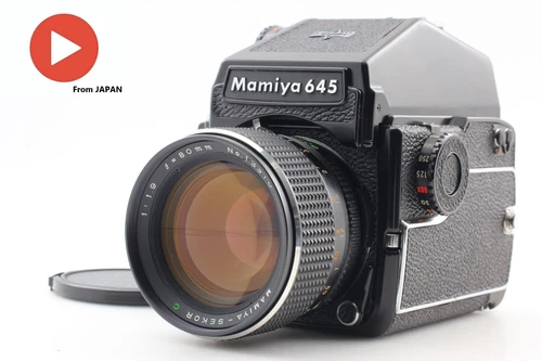 [MINT] Mamiya M645 1000S PD Finder Film Camera Sekor C 80mm f1.9 Lens From JAPAN